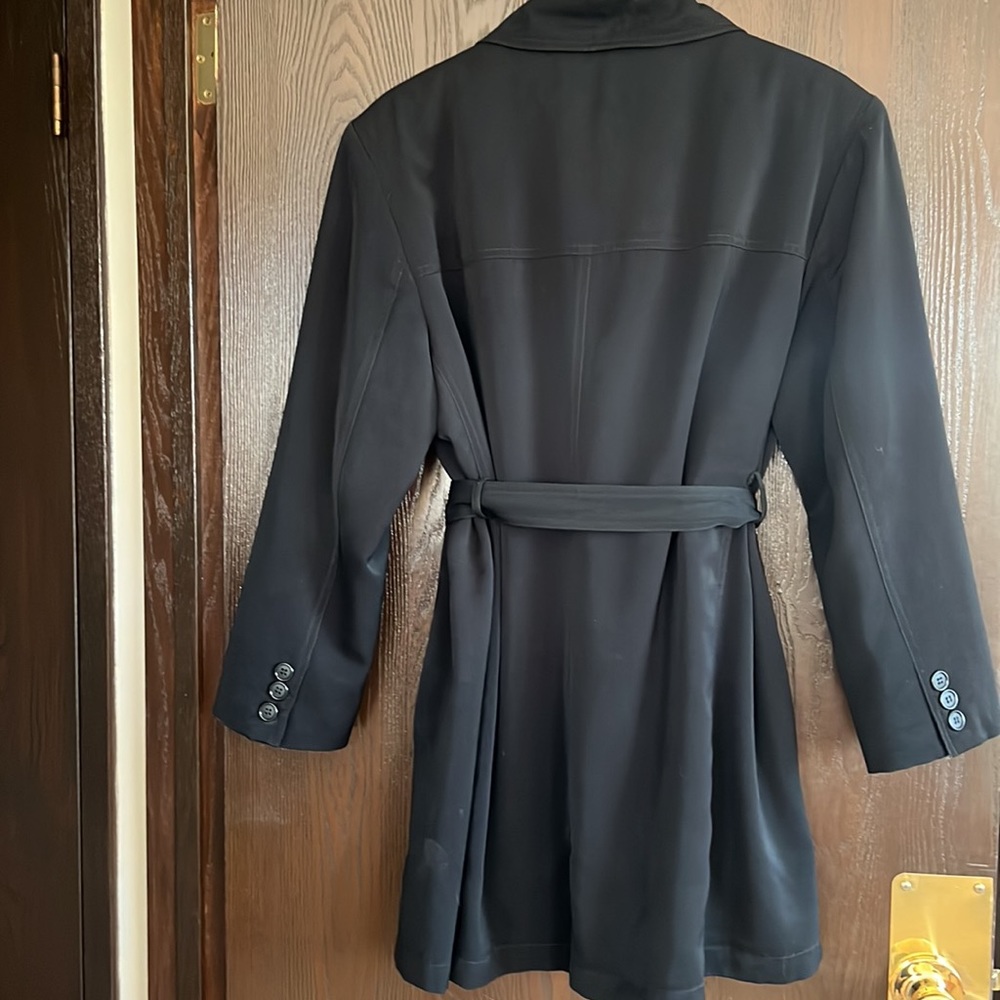 Gallery Black Double-Breasted Removable Lining Be… - image 2